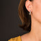 Boucles d'oreilles Boucles d'oreilles or blanc satiné diamants 58 Facettes YS66B