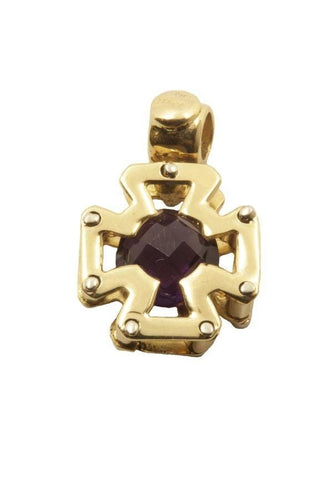 Pendentif Croix  améthyste 58 Facettes 23511