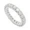 Bague 48 Alliance en or blanc, diamants. 58 Facettes 30169