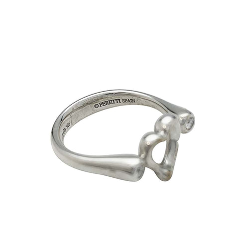 Bague 51 Bague Tiffany & Co. "Open heart" en argent et diamants. 58 Facettes 30462