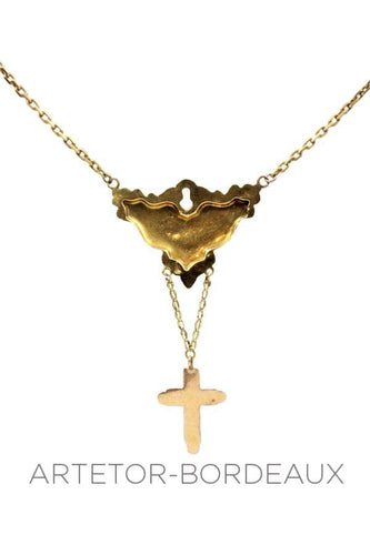 Collier Collier ancien émail 58 Facettes 18271
