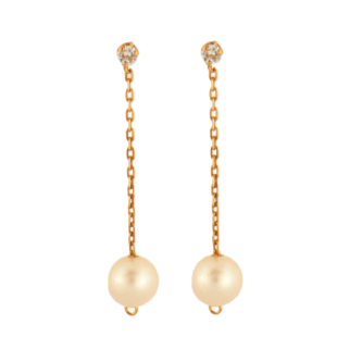 Boucles d'oreilles Boucles d'oreilles Perles Diamants 58 Facettes EL2-46