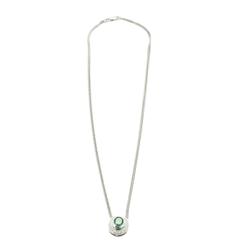 Pendentif Collier pendentif Emeraude Diamants 58 Facettes