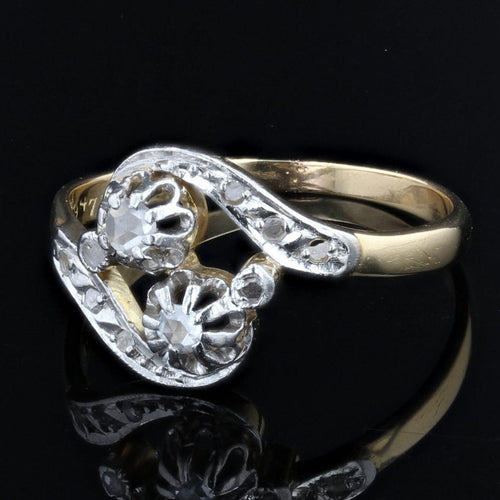 Bague 51 Bague ancienne toi et moi diamants 58 Facettes 21-171-51