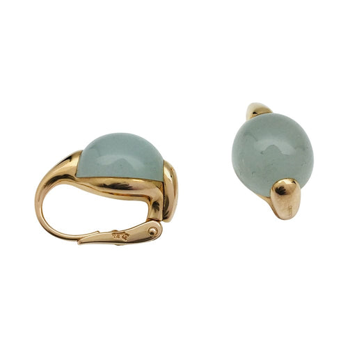 Boucles d'oreilles Boucles d'oreilles Pomellato, "Luna" en or rose et aigue-marine. 58 Facettes 30685