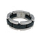 Bague 51 Bague Chanel, modèle "Ultra", or blanc et céramique. 58 Facettes 29974