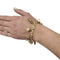 Bracelet Bracelet breloques en or jaune, émail et saphir. 58 Facettes 30179