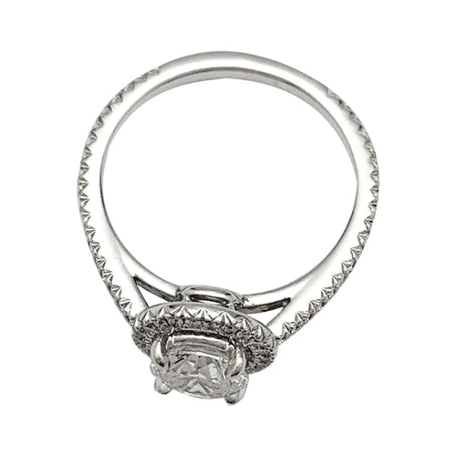 Bague 53 Bague solitaire diamant 1,01 carat en or blanc. 58 Facettes 29746