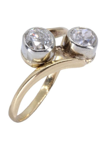 Bague BAGUE TOI ET MOI DIAMANTS 58 Facettes 066461