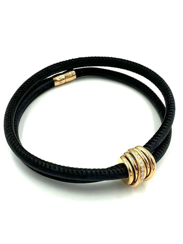 Collier DE GRISOGONO. Collier/bracelet Allegra or rose 18K et diamants 58 Facettes