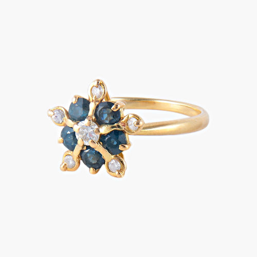 Bague 48 Bague Etoile Saphirs Diamants 58 Facettes