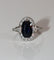 Bague 53 Bague Art Déco Saphir foncé Et Diamants 58 Facettes 538