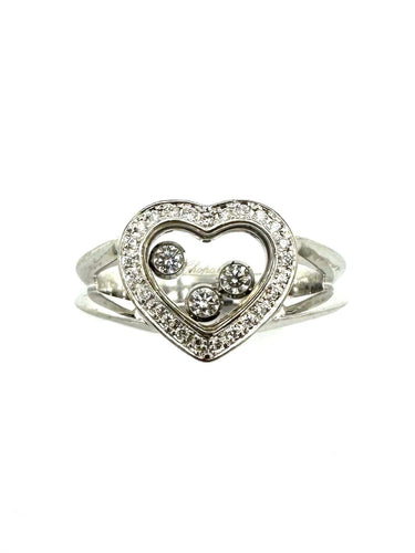 Bague 56 CHOPARD. Bague Happy Diamonds or blanc et diamants 58 Facettes