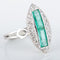 Bague 53 Bague Marquise Emeraudes Diamants 58 Facettes 8392