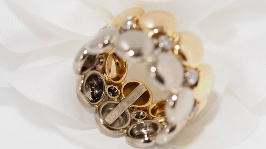 Bague 61 Bague Cartier Honeymoon en or jaune et gris 58 Facettes 31191