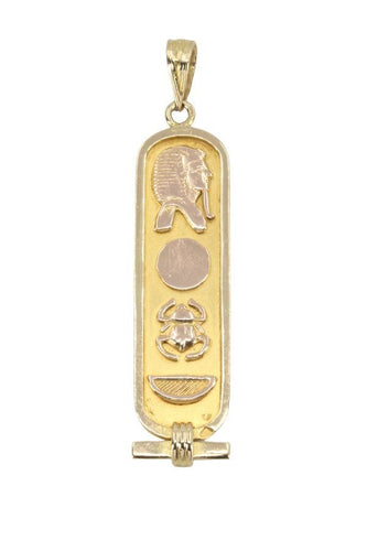Pendentif PENDENTIF CARTOUCHE ÉGYPTIENNE 58 Facettes 040491