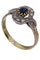 Bague 65 Bague Margueritte Art Nouveau, saphir et diamants 58 Facettes 061951