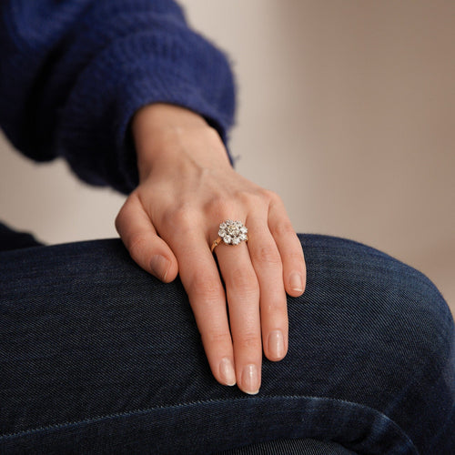 Bague Bague Marguerite Diamants 58 Facettes C0269