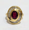 Bague 51 Bague or jaune tourbillon rubis et diamants 58 Facettes 1CA202/1