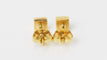 Boucles d'oreilles CLOZEAU - Boucles d'oreilles Or Résine bleue 58 Facettes clozeau