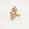 Bague 53 Bague Marquise volutes Diamants 58 Facettes