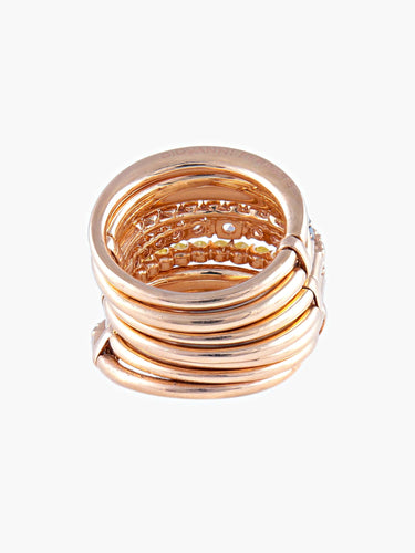 Bague Bague semainier or Saphir Diamant 58 Facettes