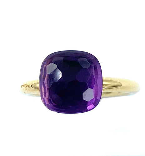 Bague Pomellato. Bague Nudo Classique or et améthyste 58 Facettes