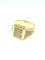 Bague Bague homme en or jaune et pavage de diamants 58 Facettes