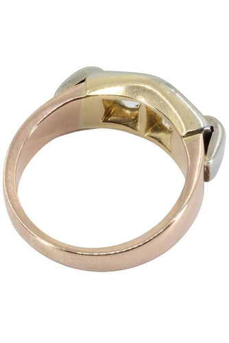 Bague BAGUE DIAMANTS ANNÉES 50' 58 Facettes 039201