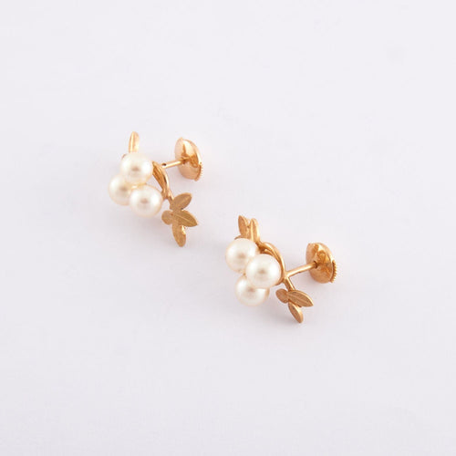 Boucles d'oreilles Paire de boucles d'oreilles "bouquet de gui" 58 Facettes