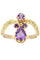 Bague BAGUE ANCIENNE AMÉTHYSTES 58 Facettes 050151