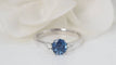 Bague 55.5 Bague en platine saphir de Ceylan et diamants 58 Facettes 32075