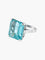 Bague 54.5 Bague Aigue-marine 58 Facettes