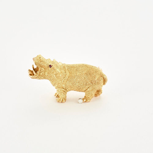 Broche TIFFANY & CO – Broche Hippopotame 58 Facettes