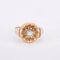 Bague Bague Fleur Or Jaune 58 Facettes