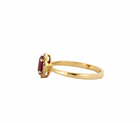 Bague 50 BAGUE "LIV" RUBIS DIAMANTS 58 Facettes BO/230088