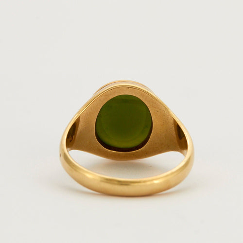 Bague 64 Bague Chevalière Jade 58 Facettes
