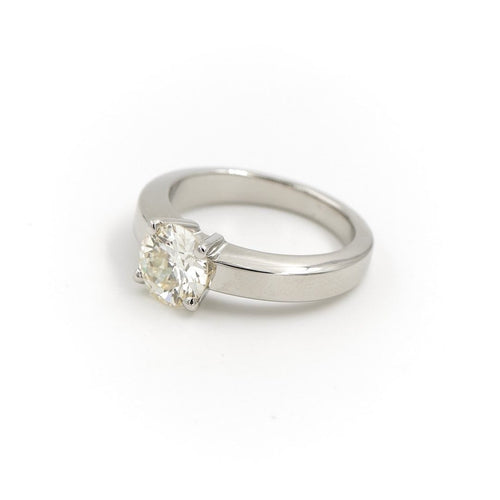 Bague 49 Bague Solitaire Platine Diamant 58 Facettes 1641757CN