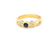 Bague 53 Bague Or jaune Saphir 58 Facettes 00793CN