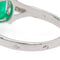 Bague 56 Bague Or blanc Emeraude 58 Facettes 578380CD
