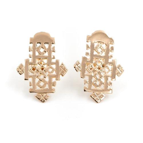 Boucles d'oreilles Boucles d'oreilles Puces Or rose 58 Facettes 1636959CN