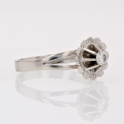 Bague 52 Bague diamant blanc en solitaire 58 Facettes 15-222A
