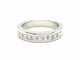 Bague 54 Bague Demie alliance Or blanc Diamant 58 Facettes 578776RV