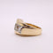 Bague 52 Bague Tank or jaune et 2 Diamants 58 Facettes