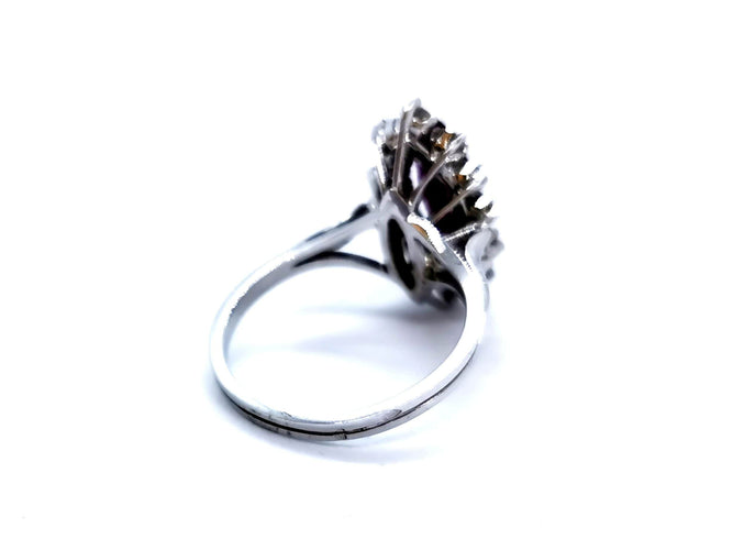 Bague 54 Bague Or blanc Rubis 58 Facettes 726701CN