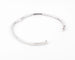 Bracelet Bracelet jonc en or gris serti de 3 lignes de diamant 58 Facettes