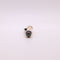 Broche Pince à cravate en or jaune et blanc Hématite 58 Facettes