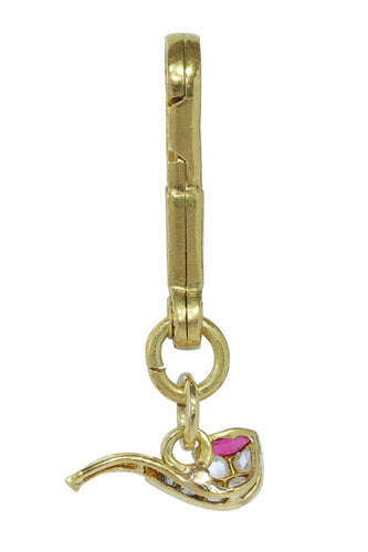 Pendentif Délice déco : un savoir-faire exquis dans un charme de pipe à fumer 58 Facettes 24030-0369