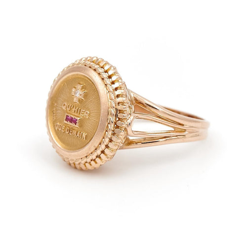 Bague 55 Augis Bague Or jaune Rubis 58 Facettes 1969313CN