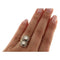 Bague 53 Anello in oro giallo e argento con diamanti 58 Facettes G3492